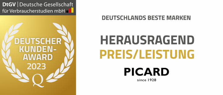 PICARD gewinnt den "Deutschen Kunden Award 2023" für HERAUSRAGENDE PREIS/LEISTUNG
